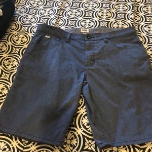 Mens vans Blue Denim material 9 inch short 34 size